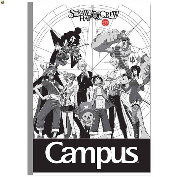 Tập Học Sinh B5 Kẻ Ngang Có Chấm 120 Trang - Campus One Piece Black & White