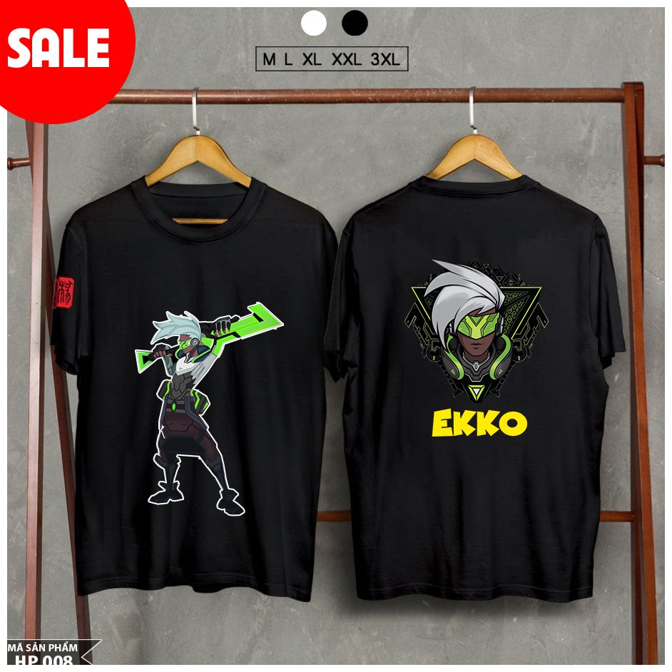 🔥BÁN CHẠY🔥 Áo Thun Ekko Lol đẹp - áo liên minh huyền thoại in tướng theo yêu cầu