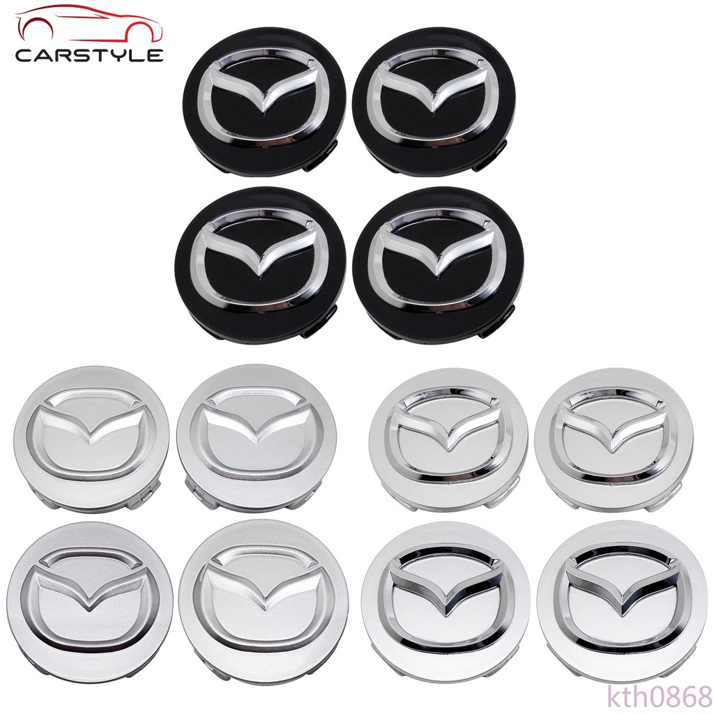 Set 4 Nắp Chụp Mâm Bánh Xe Hơi Mazda Cx9 Cx7 Cx5 Atenza Axla Mx3 Mx5 Speed