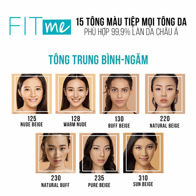 Trang điểm da  Kem Nền Maybelline Mịn Nhẹ Kiềm Dầu Chống Nắng