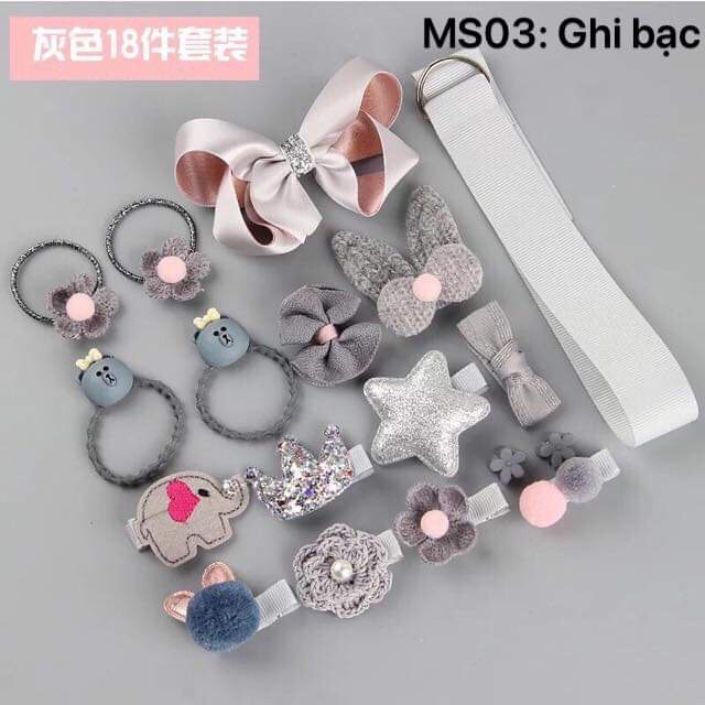 set bộ cặp tóc cho bé gái