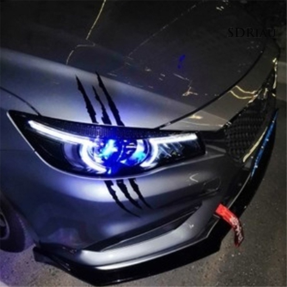 Nhãn dán phản quang hình móng vuốt ma trang trí đèn xe hơi