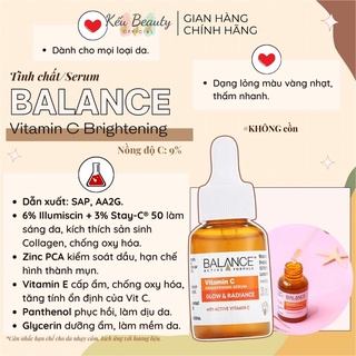 Serum Trắng Da, Mờ Thâm Balance Active Formula Vitamin C Brightening 30ml