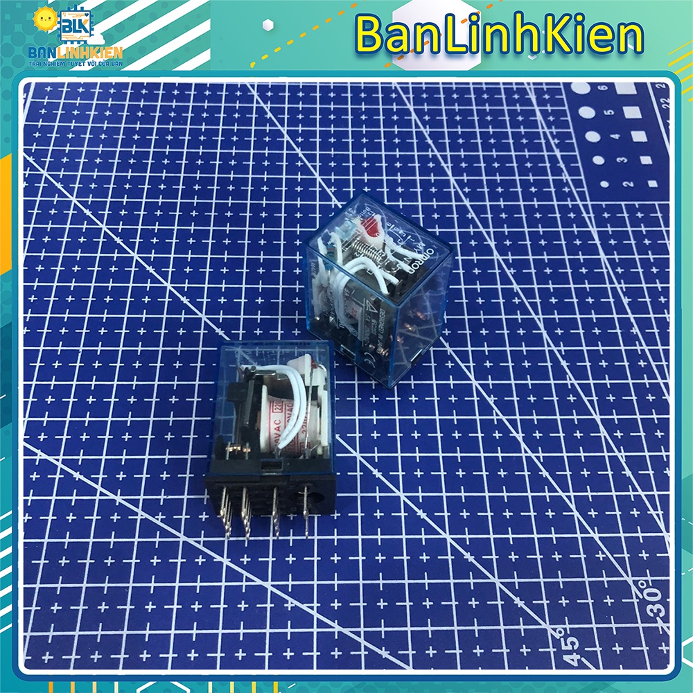 Relay kiếng omron 14 chân/ relay 12V/ 24V/ 220V 14 chân 5A/ Đế Relay | BigBuy360 - bigbuy360.vn