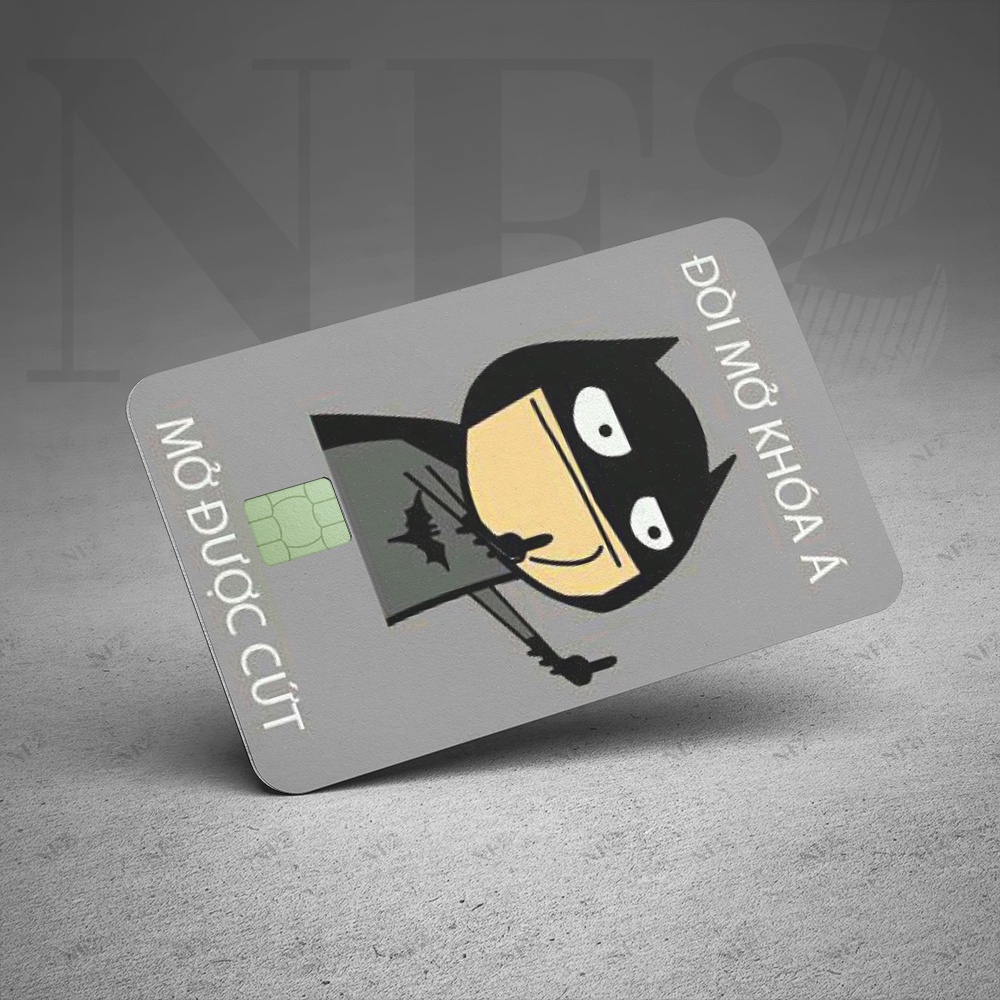 BATMAN - Decal Sticker Thẻ ATM  Miếng Dán Trang Trí NF2 Cards
