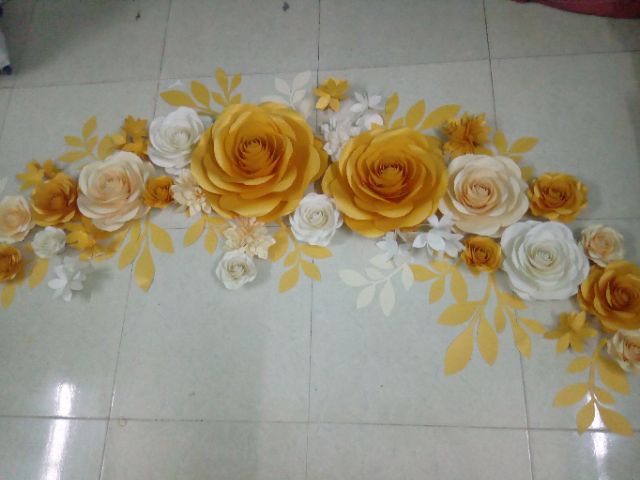 Set 30 bông giấy backdrop