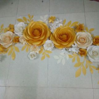 Set 30 bông giấy backdrop