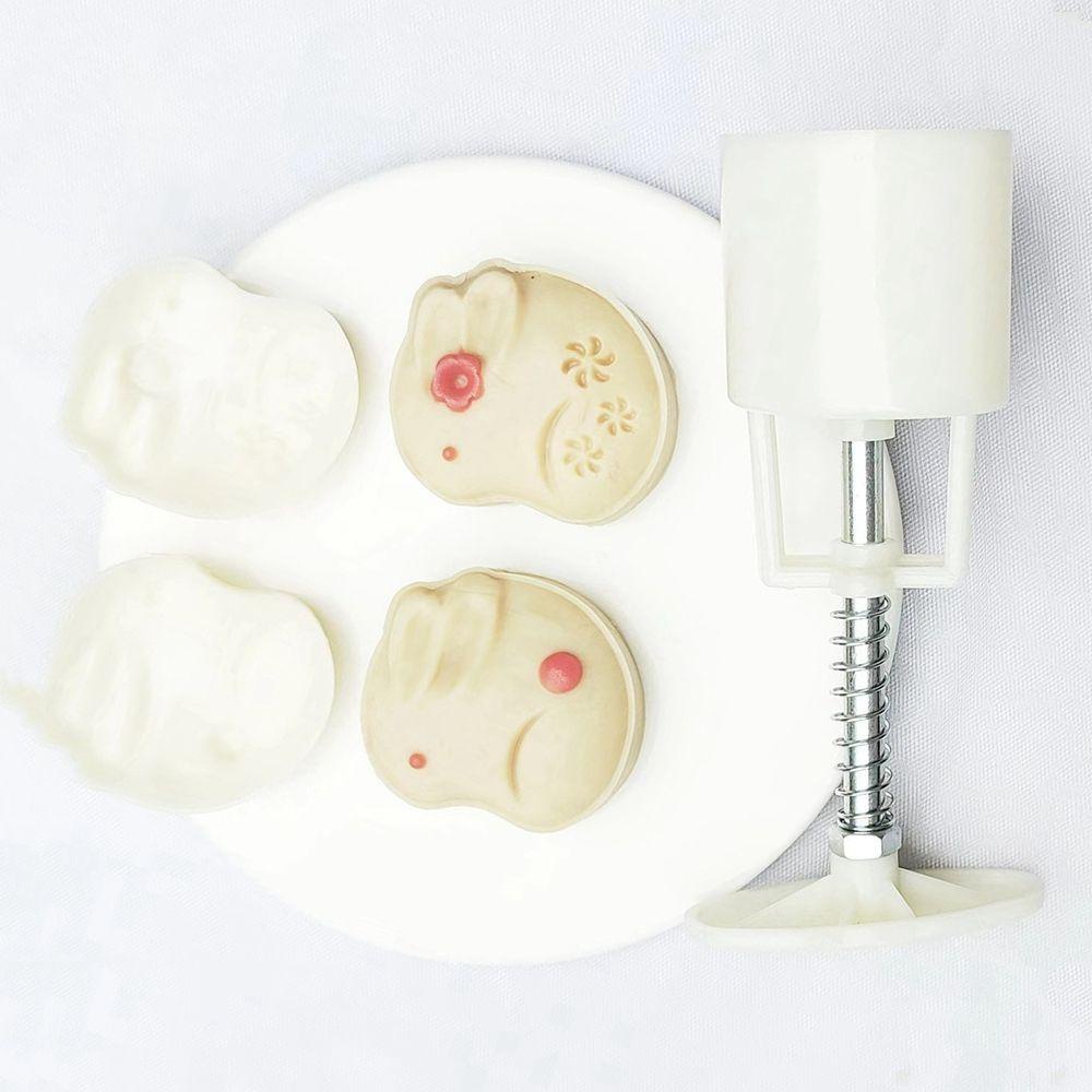 Khuôn Làm Bánh Trung Thu Hình Thỏ / Mặt Trăng Tinh Tế 50g