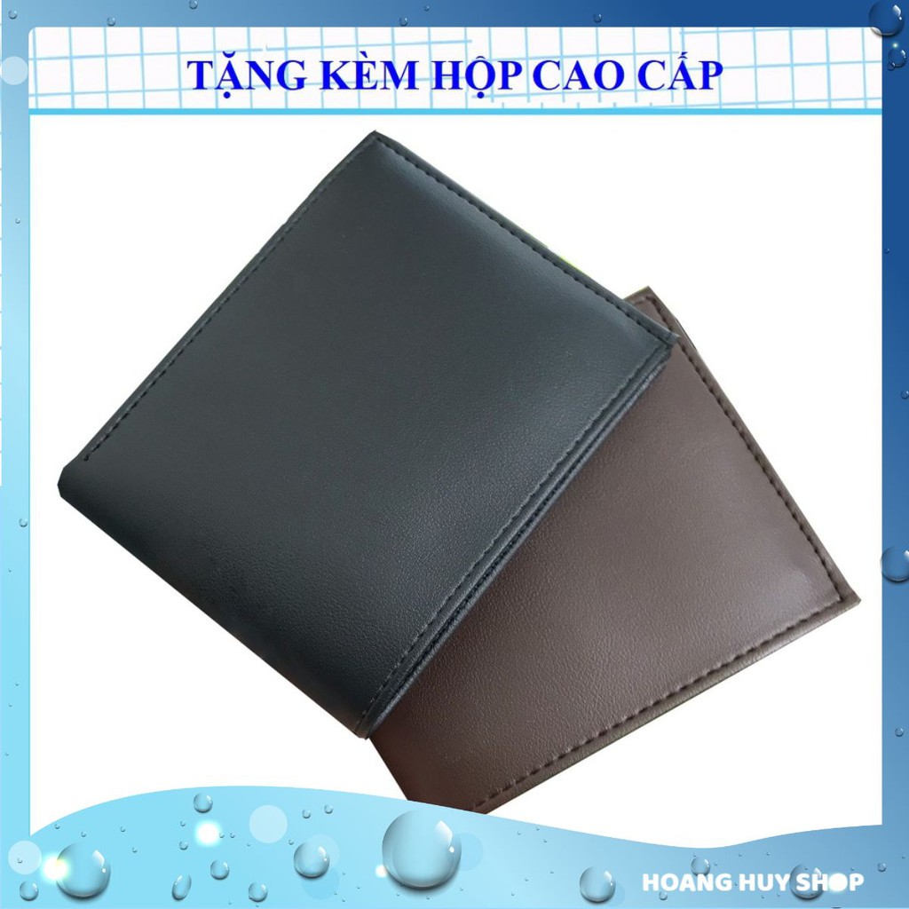 Ví Nam Tặng Kèm Hộp Đẹp Thời Trang | Bóp Da Nam Kiểu Ngang Có Ngăn Kéo Khóa VT18 hhbt27 | BigBuy360 - bigbuy360.vn