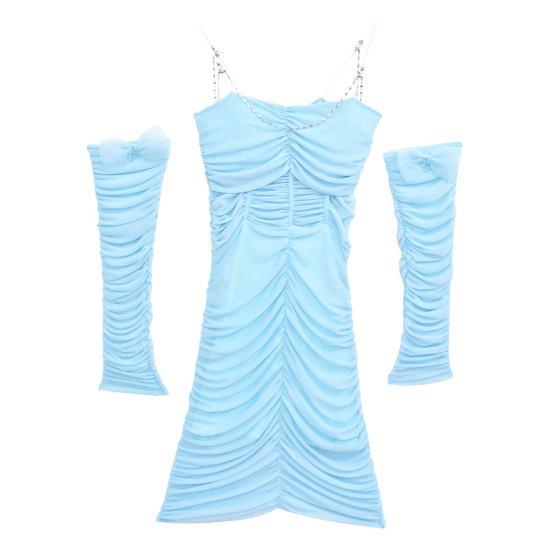 Đầm Hai Dây Mùa Thu 2022 L9V9 Phong Cách Quyến Rũ Ngọt Ngào Cho Nữ