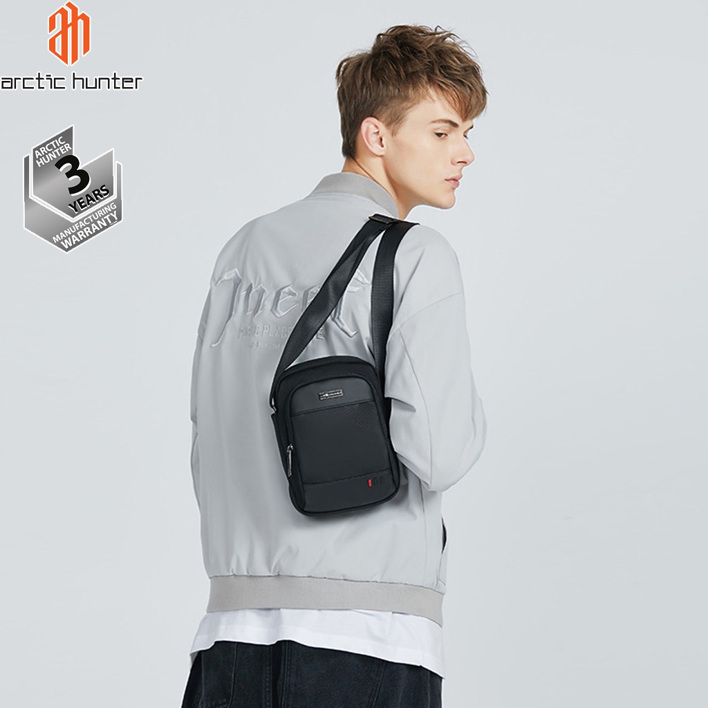 Túi đeo chéo nam Arctic Hunter K00061 chất liệu Oxford chống nước đựng Ipad, unisex nam nữ, thiết kế nhiều ngăn đa năng