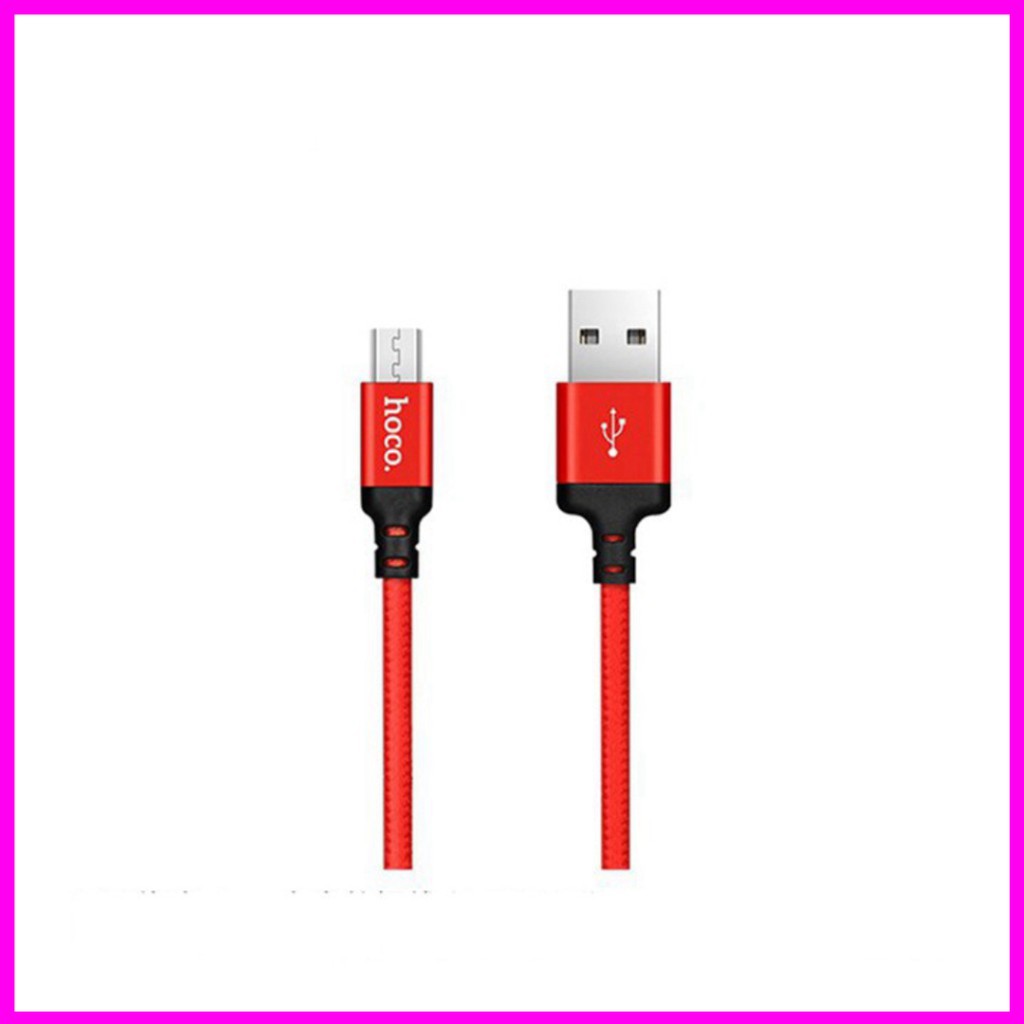 Dây Sạc - Cáp Sạc Nhanh Hoco X14 Chân Micro-USB (Chính Hãng) Dài 1 Mét, 2 Mét Cho androi