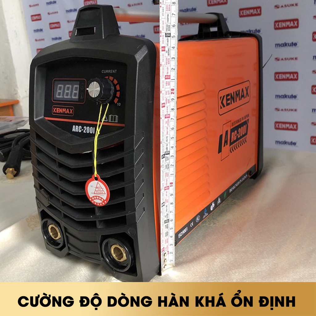 Máy hàn điện tử KENMAX ARC-200I dòng hàn: 20A - 200A hàn sắt và các vật liệu mỏng - MOSACO