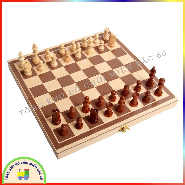 Đồ chơi cờ vua bằng gỗ sang trọng gọn nhẹ Đồ chơi thông minh cho mọi lứa tuổi