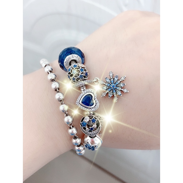 hạt hình trái tim màu xanh lam