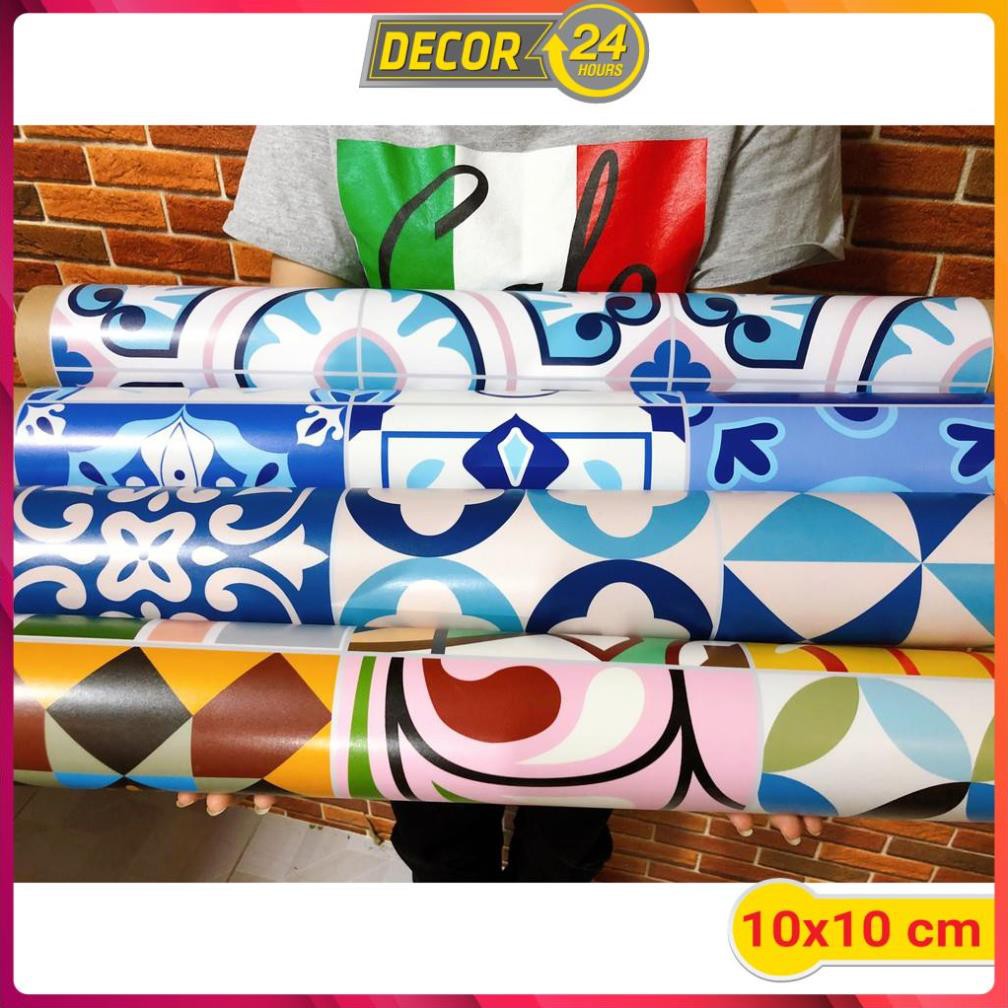 1 Ô 10x10cm decal gạch bông hà nội DGB-030