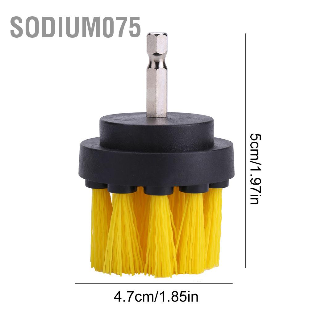 Sodium075 Sodium075 Công cụ làm sạch gạch bông rửa bồn tắm PP Bristles Khoan phụ kiện đi kèm