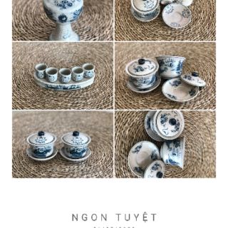 Bộ đồ thờ gia tiên men rạn đen
