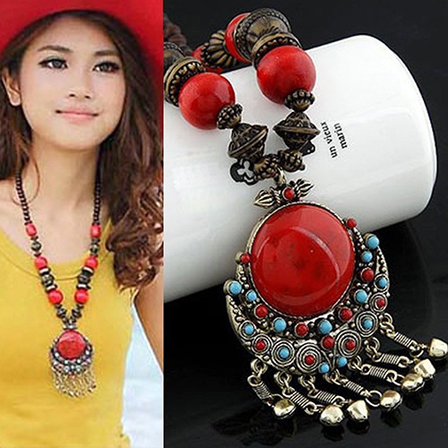 Dây chuyền hợp kim đính đá thời trang phong cách Bohemian cá tính cho nữ