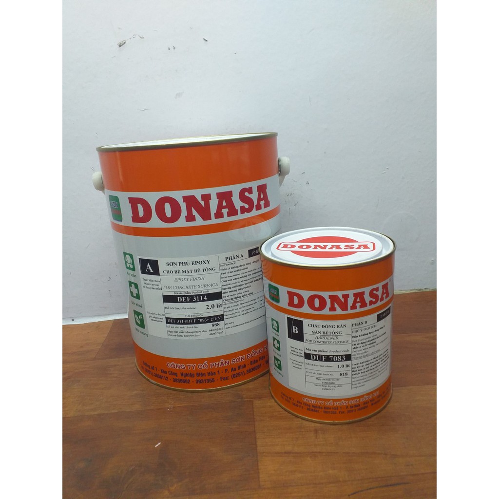 Sơn sàn bê tông DONASA Paint Nhiều màu (3L/bộ)