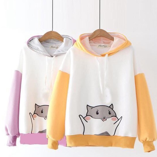 Áo khoác, áo hoodie unisex nỉ ngoại chú sóc cute năng động thời trang học đường | BigBuy360 - bigbuy360.vn