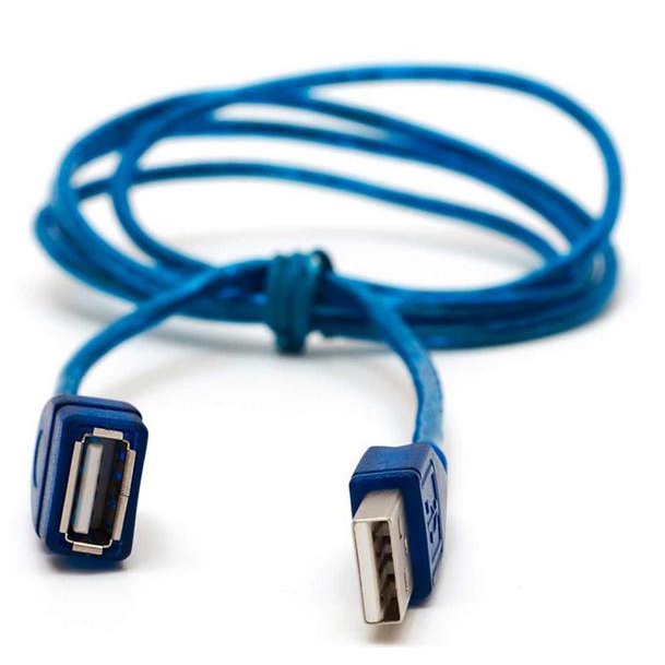 Cáp nối dài USB 1,5m/ 3m/5m/10m- Chống Nhiễu, Màu xanh- Loại Tốt
