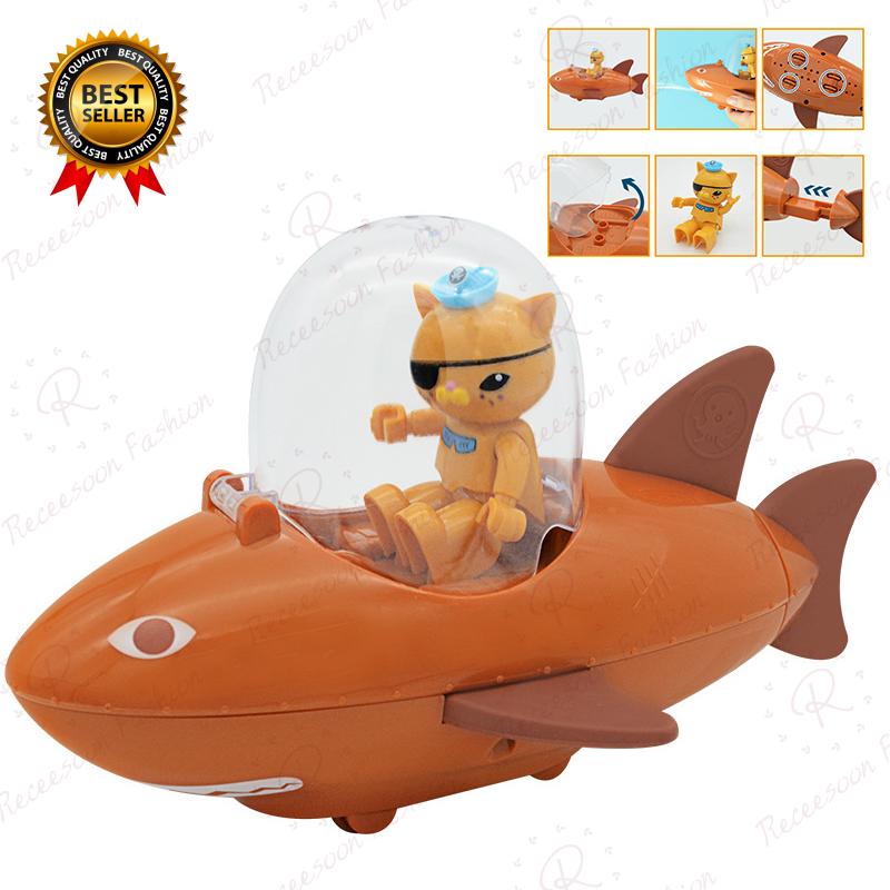Octonauts Tiger Shark Vehicle Bath Toys Kids Baby Bathing Shower Play Water Toy
