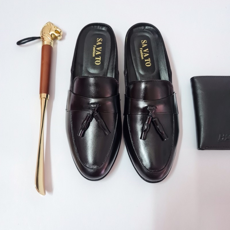 Giày Sục Nam Mác Chuông Da Cao Cấp Siêu Mềm Mã GS8001