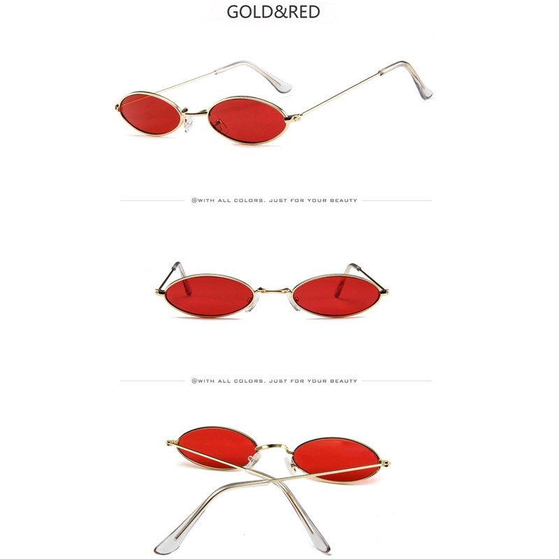 Kính mát kim loại nhỏ kiểu retro cho nam nữ