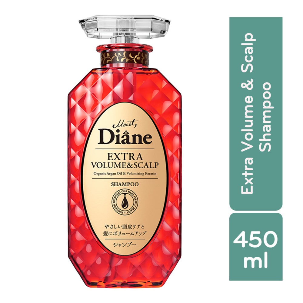 Dầu Gội Moist Diane Extra Volume &amp; Scalp Chống Rụng &amp; Làm Phồng Tóc Hương Hoa Cúc La Mã 450ml