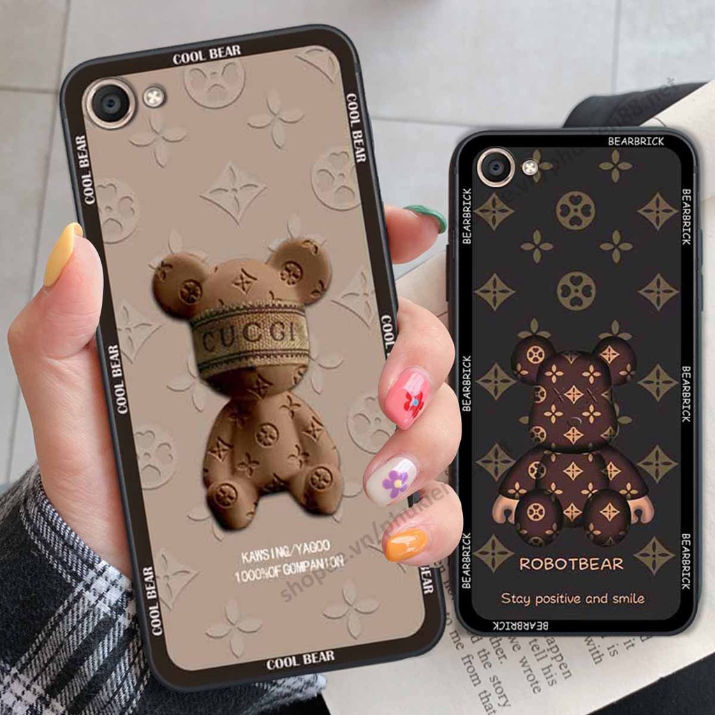 Ốp Vivo V5 / V5 Plus / Y67 bear, k@ws thương hiệu phong cách ốp lưng thời trang cao cấp
