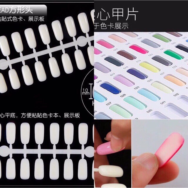 MÓNG ÚP SỔ MẪU, MÓNG CÀI SỔ BẢNG MÀU 120 MÓNG