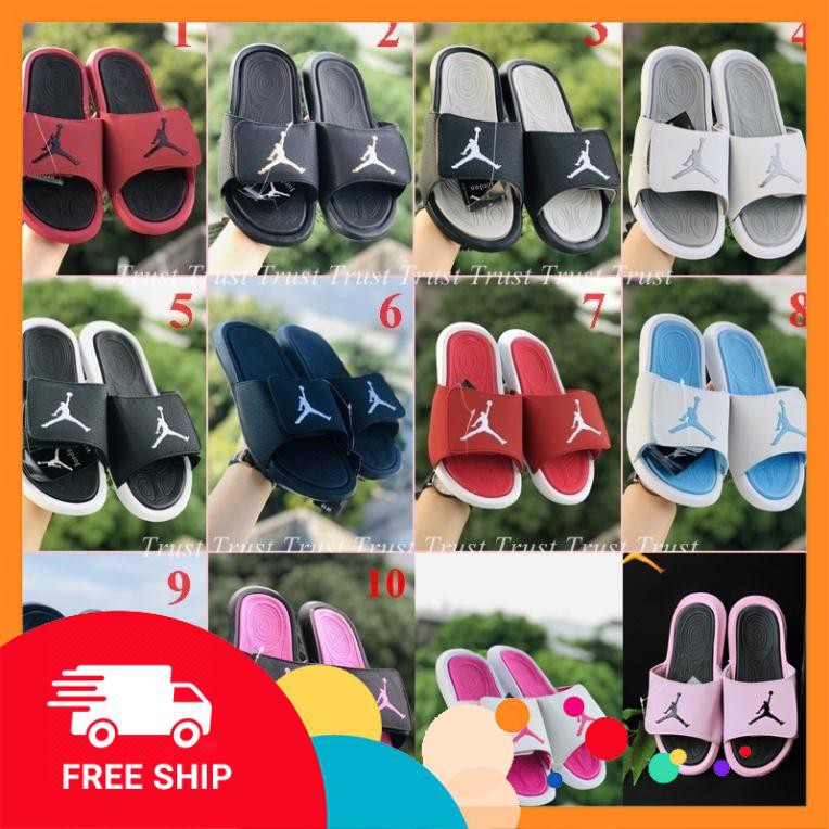 Dép jordan hydro 6 ❤️FREESHIP + Hộp + Hàng loại 1❤️ quai ngang bóng rổ jd6 nam nữ nhiều màu