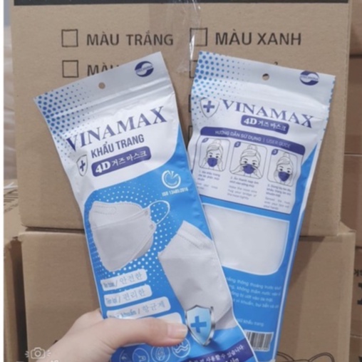 COMBO 2 Túi khẩu trang KF94 VINAMAX 4D Hàn Quốc(Túi 10 cái)