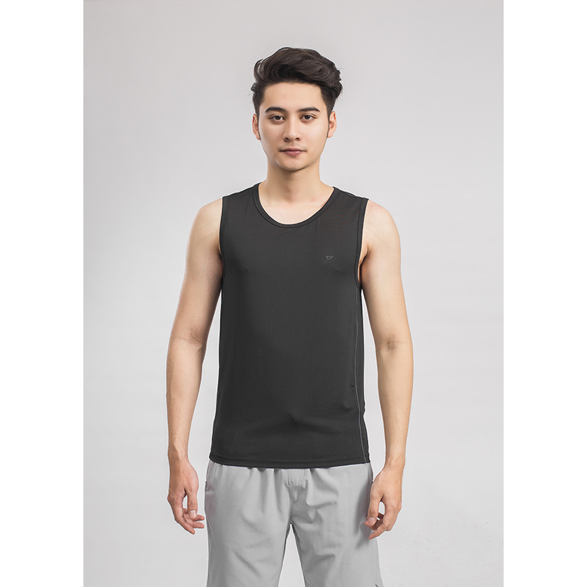 Áo Lót Nam Áo Thun Ba Lỗ Kwin KTT002S9 Màu Đen Dáng Slim Fit Chất Liệu Polyester Thể Thao