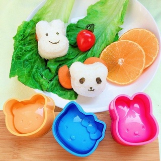 Set 3 khuôn nặn cơm tạo hình bento