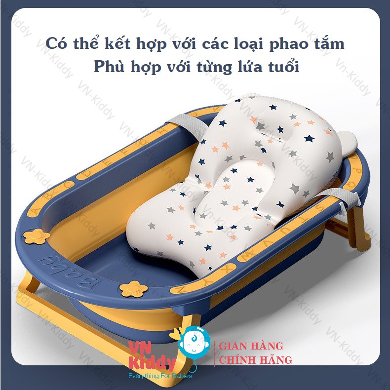 Chậu Tắm Cho Bé Gấp Gọn - Size Lớn - Hàng Nhập Khẩu - Chất liệu Cao Cấp