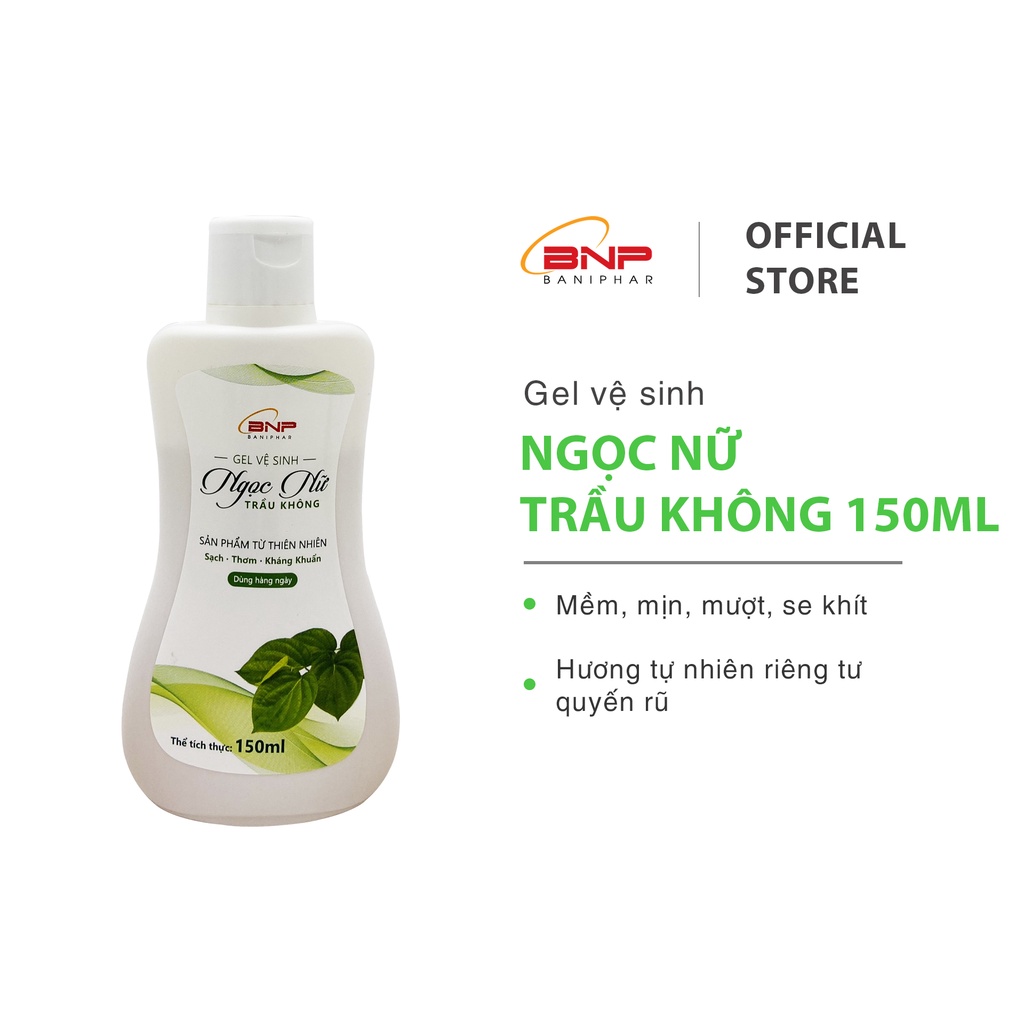 Dung dịch vệ sinh phụ nữ trầu không BANIPHAR dạng gel 150ml