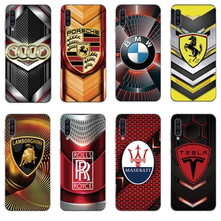 Ốp lưng TPU mềm Samsung Galaxy A10 A20 A30 A40 A50 A70 A80 Logo xe hơi hoa văn