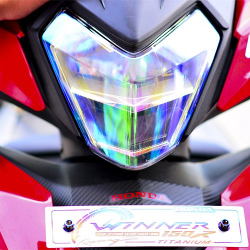 1 mét Fim dán đèn ô tô xe máy màu titan khổ 30cmx100cm