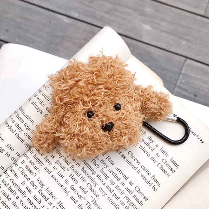 Ốp Airpods 1/2/3/Pro Chó Bông Teddy, Case Airpods dễ thương - Mã TSN338
