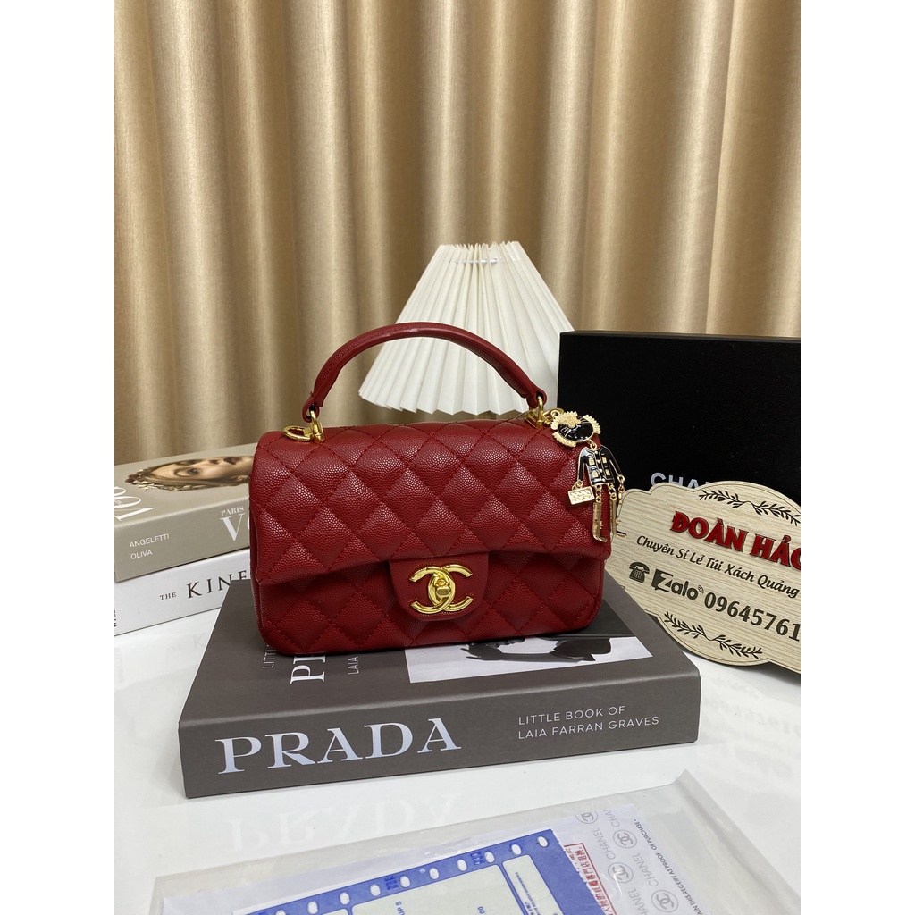 Túi Xách Nữ CH Neo Size 20 Da Dê Cao Cấp Fullbox Đeo Chéo Tặng Kèm Cham Có Nhiều Ngăn thiết kế Phong cách hàng quốc