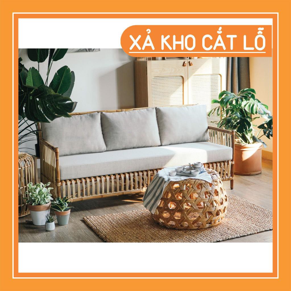 [Giá Gốc] gường mây, sofa mây dài nội thất phòng khách, quán cafe, homestay, khu nghỉ dưỡng CAO CẤP