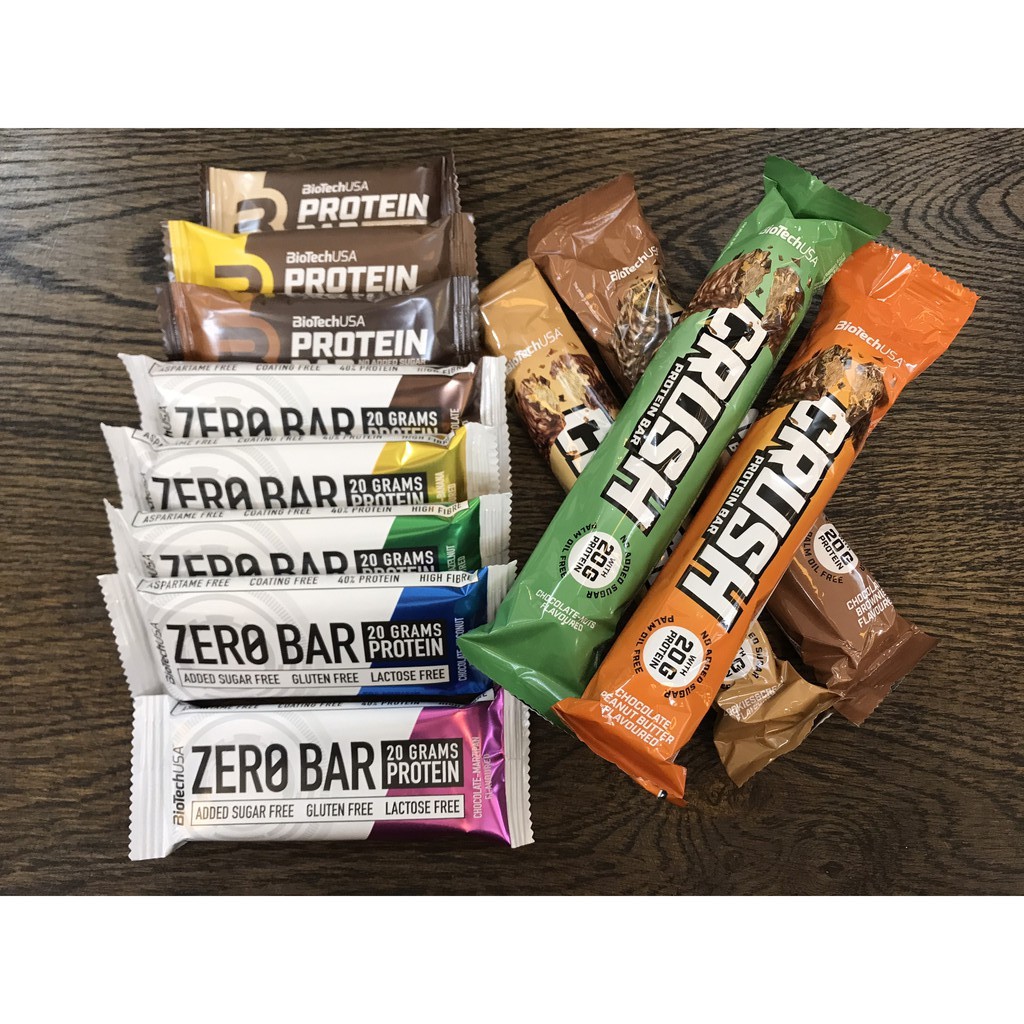 Thanh Bánh Protein Zero Bar BiotechUSA 50g - Có Nhiều Vị