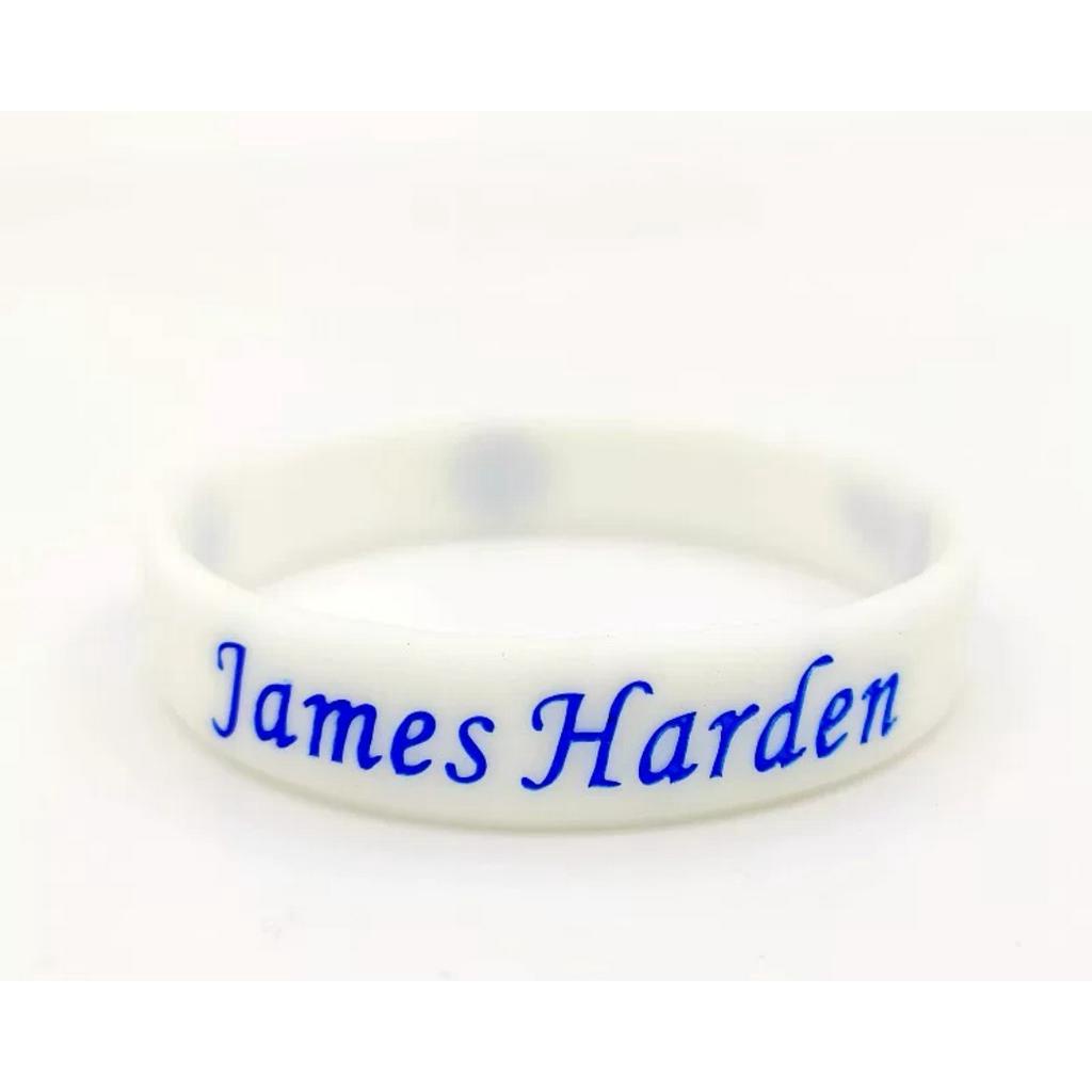 Vòng Tay Thể Thao NBA 76Es James Harden Bằng Silicon Có Chữ Ký
