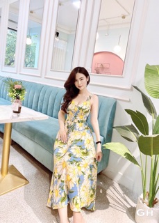 Váy maxi cổ V siêu hót
