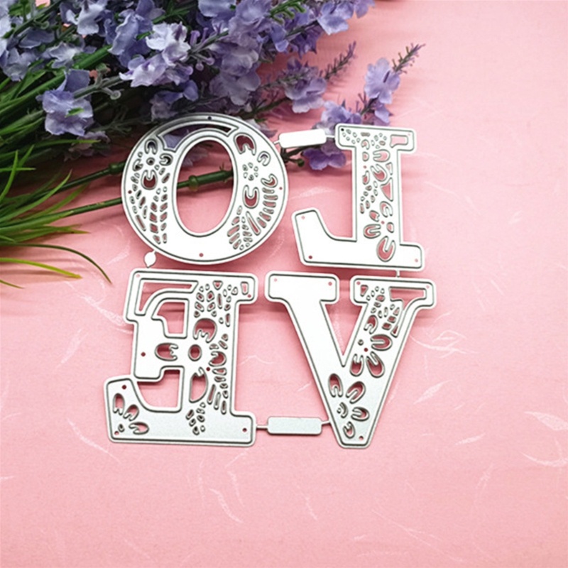 Khuôn Cắt Giấy Kim Loại Hình Chữ Love