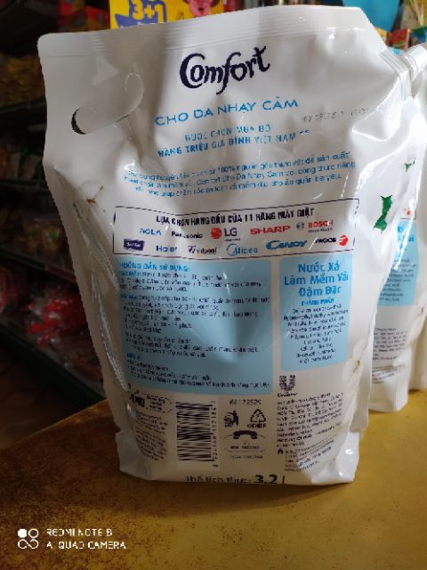 Nước xả comfort cho da nhạy cảm 3,2kg