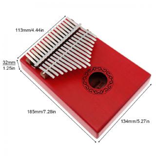 Đàn Kalimba 17 Phím Màu Đỏ