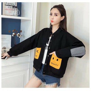 Áo khoác dù nữ thêu hàng không nón m144